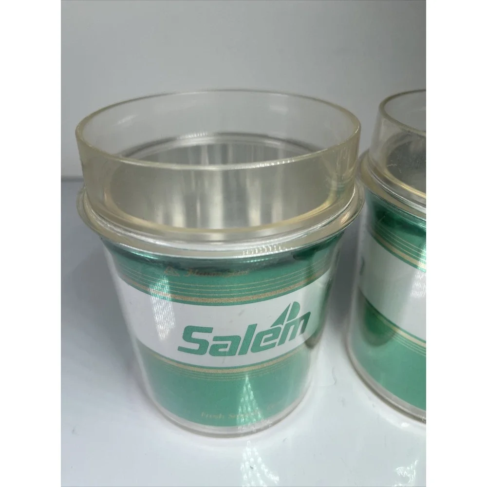 Vtg Advertising Salem Cigarettes  LOT of (3) Thermo- Serv Tumblers USA Cups Mugs